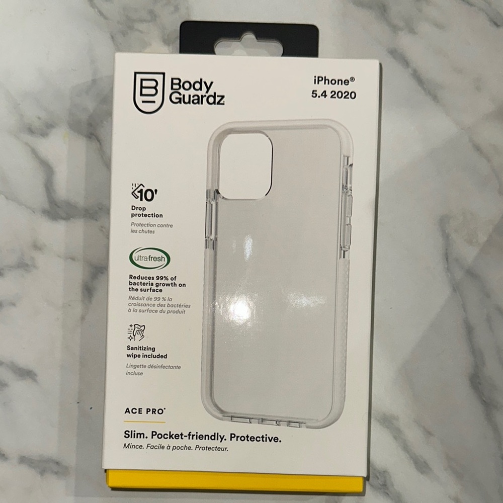 Body Glove White Transparent iPhone 12 Protective Case